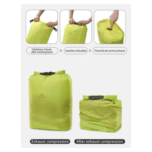 Гермомішок Naturehike CNK2550XB012, 2 л, жовтий (6977465868336)