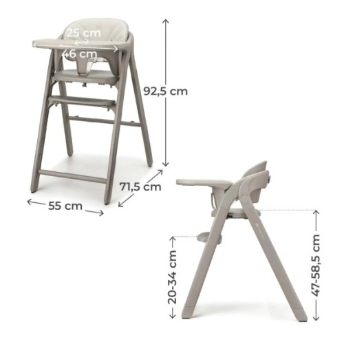 Стілець для годування Kinderkraft Tino Beige (5902533929771)