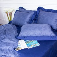 Постільна білизна MirSon Satin Жаккард Raging sea 175х210 (2200005395943)