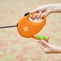 Повідець для собак WAUDOG R-leash з контейнером для пакетів L до 40 кг 5 м помаранчевий (26294)