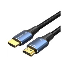 Кабель мультимедійний HDMI M to HDMI M 2.0m 8K60Hz cotton braided blue Vention (ALGLH)