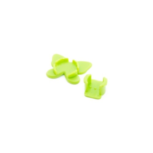 Тримач для кабелю Extradigital CC-948 Cable Clips butterfly, Green (KBC1713)