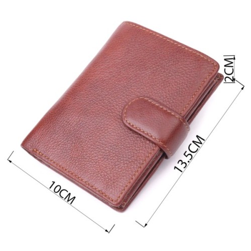 Портмоне Vintage З натуральної шкіри Коричневе (21399)