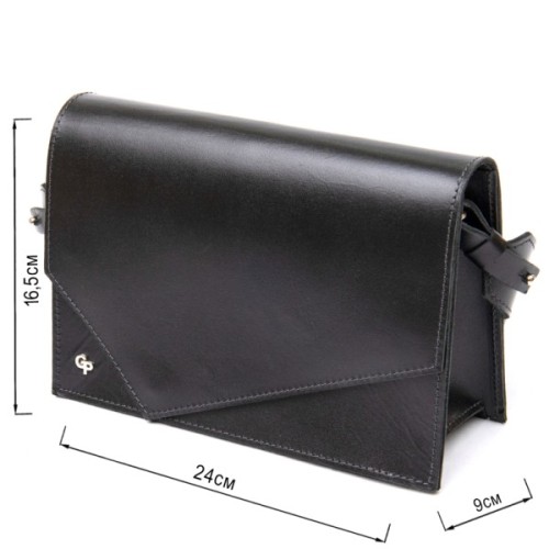 Сумка Grande Pelle З натуральної шкіри Чорна (11434)