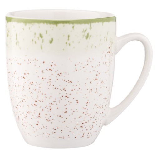 Чашка Ardesto Siena, 360мл, порцеляна, біло-зелений (AR2936SWG)