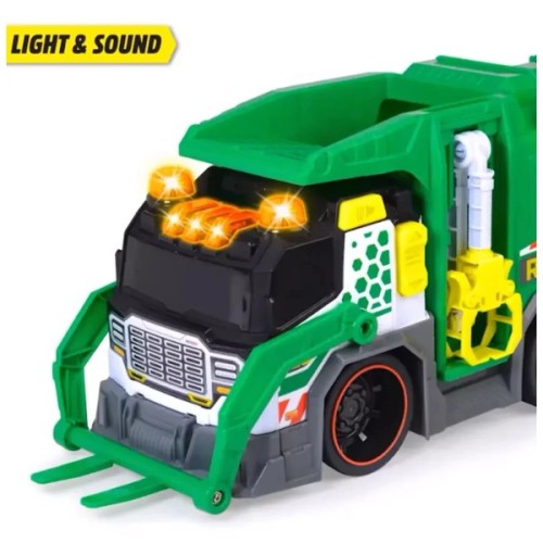 Спецтехніка Dickie Toys Сміттєвоз з контейнером, зі звук. та світл. ефектами, 41 см (3307001)