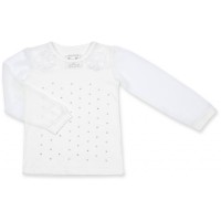 Кофта дитяча Breeze з шифоновими рукавами і стразами (8840-98G-beige)