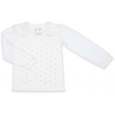 Кофта дитяча Breeze з шифоновими рукавами і стразами (8840-98G-beige)