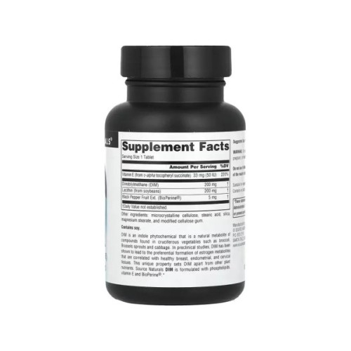 Вітамінно-мінеральний комплекс Source Naturals Дііндолілметан, 200 мг, DIM, 30 таблеток (SNS-02588)