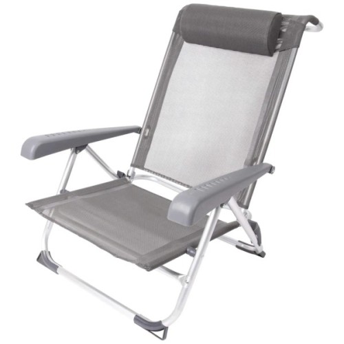 Крісло складане Bo-Camp Saint-Tropez Grey (1204796) (DAS303395)