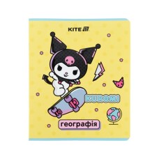 Зошит Kite предметний Kuromi 48 аркуші, клітинка, географія (HK25-240-5)