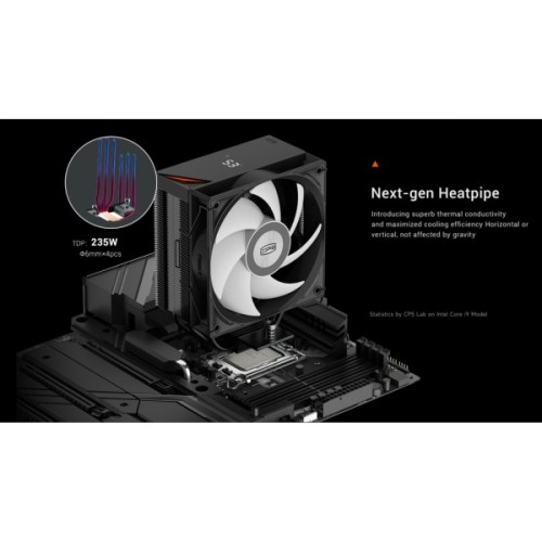 Кулер до процесора PcCooler RT400 Digital ARGB BK