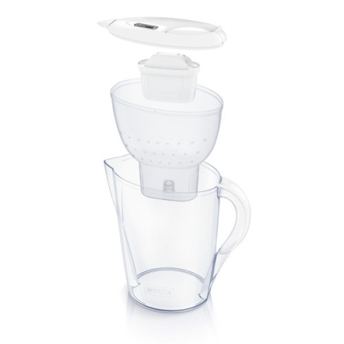 Фільтр-глечик Brita Marella Memo MXPro 2.4л (1.4л води) з фільтр-картриджем 3шт, білий (1061242)