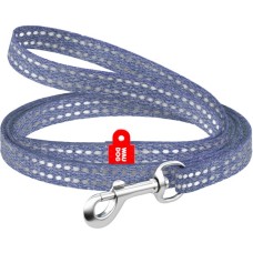 Повідець для котів WAUDOG Re-cotton світловідбивний XS 200х1 см синій (164412)