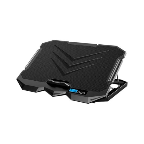 Підставка до ноутбука IceCoorel 10-17", 2*125mm + 2*70mm 2600 RPM, 385x280x28mm, Black (K22)