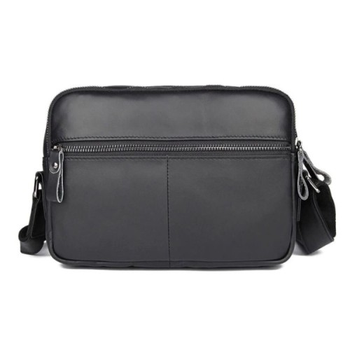 Сумка Vintage З натуральної шкіри зерниста Чорна (14548)