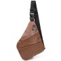 Сумка Vintage Слінг шкірозамінник Світло-коричнева (20567)