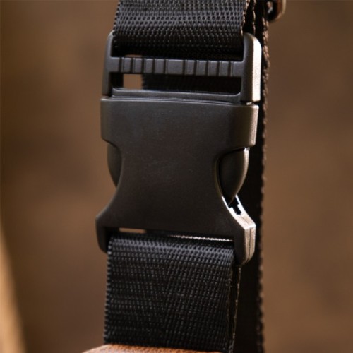 Сумка Vintage Слінг шкірозамінник Світло-коричнева (20567)