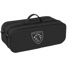 Сумка-органайзер Poputchik в багажник Peugeot NEW LOGO чорна (03-148-2Д)