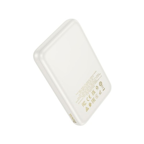 Батарея універсальна HOCO 10000mAh Grace PD/20W Magnetic White (J141 / 714985)