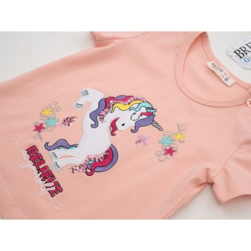 Набір дитячого одягу Breeze з єдинорогом (17143-98G-peach)