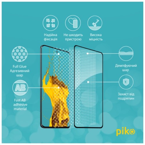Скло захисне Piko Full Glue ESD Xiaomi Redmi Note 15 Black (1283126633690)