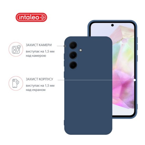 Чохол до мобільного телефона Intaleo Silicone Samsung Galaxy A35 Blue (1283126600203)