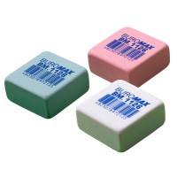 Гумка Buromax квадратна, 28х28х13 мм асорті кольорів (BM.1126)