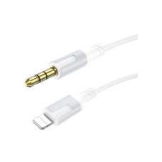 Кабель мультимедійний Lightning to 3.5mm M 1.0m white BOROFONE (6941991108570)