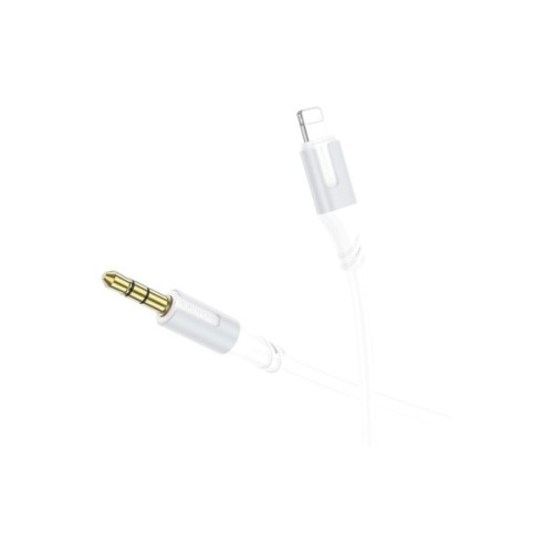 Кабель мультимедійний Lightning to 3.5mm M 1.0m white BOROFONE (6941991108570)