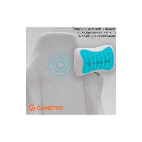 Крісло ігрове GamePro FGC750LG Size L Fabric Light Gray (FGC750LG)