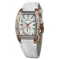 Наручний годинник Seculus 1667.2.1069 white, pvd-r cz stones, white leather