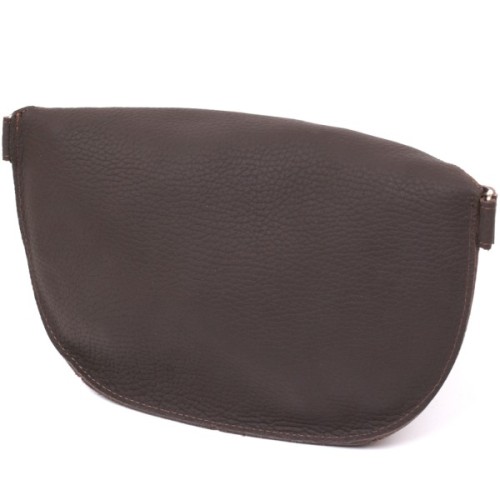 Сумка Shvigel Шкіряна матова бананка Коричнева (16381)