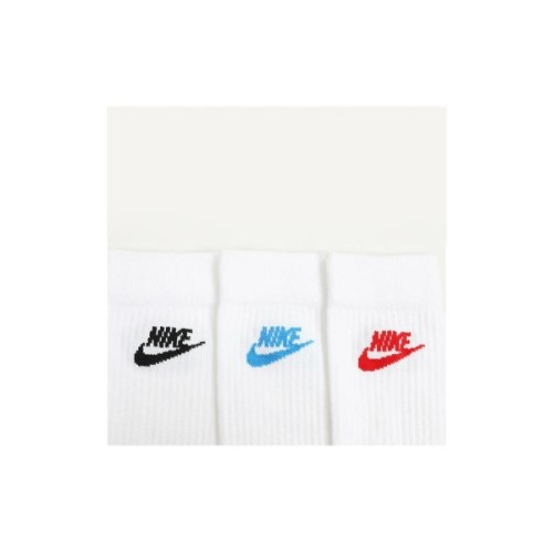 Шкарпетки Nike U NK NSW EVERYDAY ESSENTIAL CR 3PR DX5025-911 38-42 3 пари Білий/Мультиколор (196148785739)