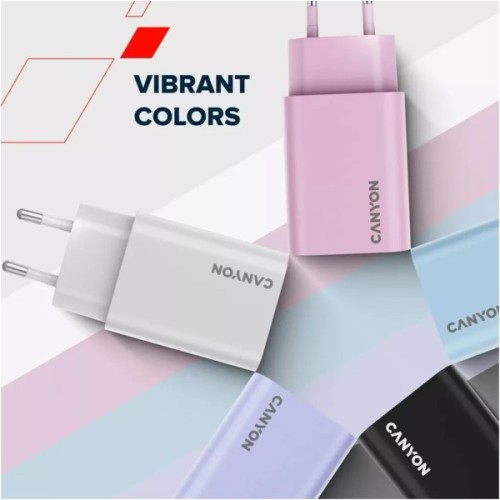 Зарядний пристрій Canyon 30CL OnCharge USB-C PD30W Purple (CNE-CHA30CLPU)