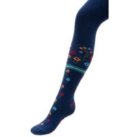 Колготки дитячі BNM в квіточку (11618-7G-blue)