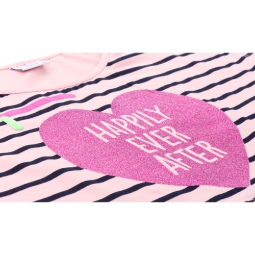 Плаття дитяче Breeze з серцем в комплекті з топом (9051-134G-blue-peach)