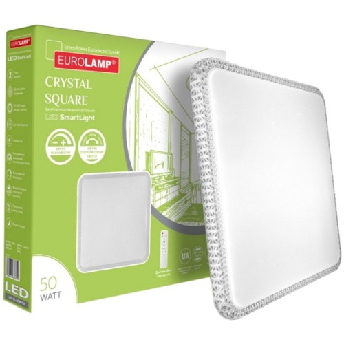 Світильник Eurolamp Crystal Square T16 50W 3000K-6500K (LED-SL-50W-T16)