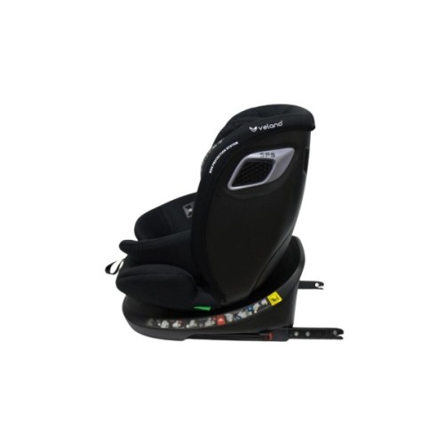 Автокрісло Velano Vento 360° i-Size 40150 см, ISOFIX + опорна нога, black (48417)