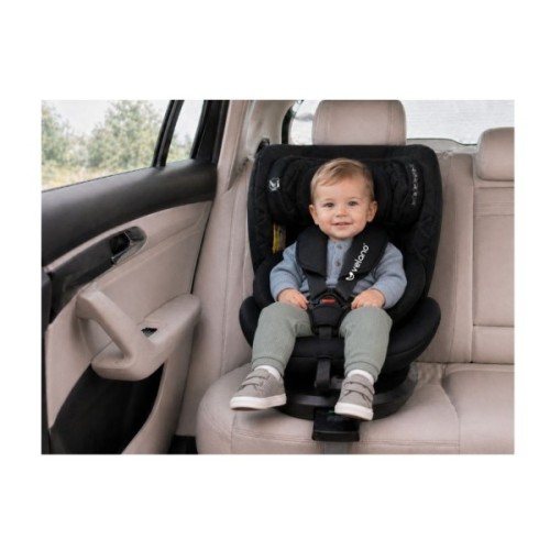 Автокрісло Velano Vento 360° i-Size 40150 см, ISOFIX + опорна нога, black (48417)