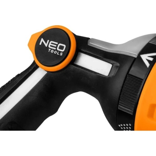 Пістолет для поливу Neo Tools пістолетний, , регулювання напору води, 5 функцій, металева сітка, 0.246кг (15-708)