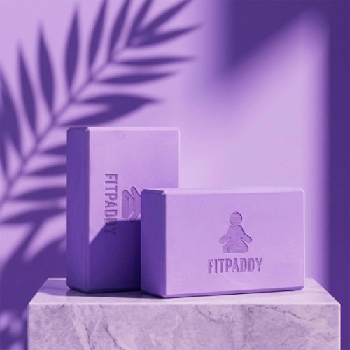 Блок для йоги Fitpaddy 2шт Фіолетові (BLOCK01VL)