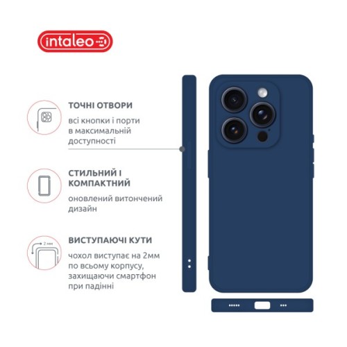 Чохол до мобільного телефона Intaleo SoftShell Apple iPhone 16 Pro Max Blue (1283126609329)
