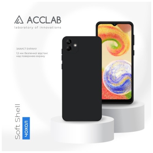 Чохол до мобільного телефона ACCLAB SoftShell Samsung Galaxy A04 Black (1283126566950)