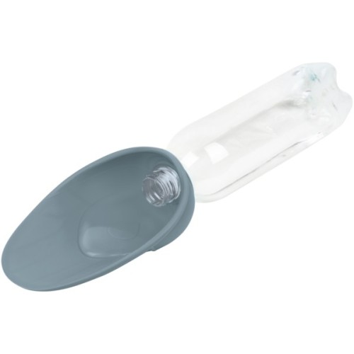 Універсальний посуд для тварин WAUDOG Silicone Поїлка-насадка на пляшку 165х90 мм сіра (507711)