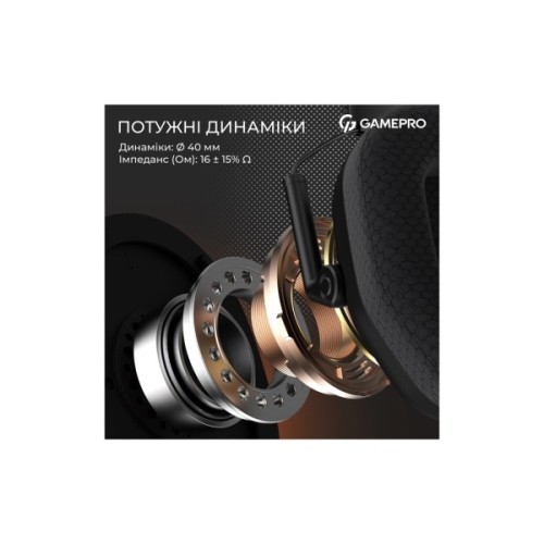 Навушники GamePro Genesis Mercury USB Black (HS120B)