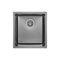 Мийка кухонна GRANADO Under top mini STEEL S201 black (GS10201B)