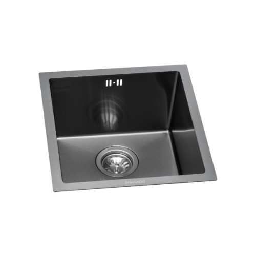 Мийка кухонна GRANADO Under top mini STEEL S201 black (GS10201B)
