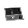 Мийка кухонна GRANADO Under top mini STEEL S201 black (GS10201B)