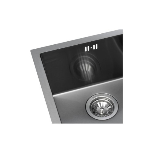 Мийка кухонна GRANADO Under top mini STEEL S201 black (GS10201B)